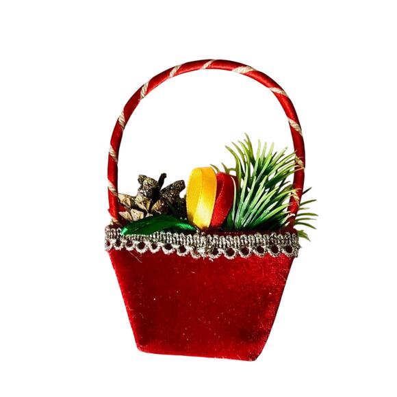 Small Decorative Basket , Christmas decor - Picture 2 of 4